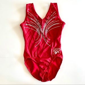 GK Elite Red Leotard AS Simone Biles